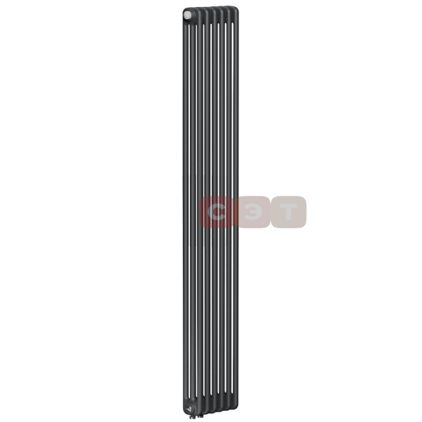 Радиатор стальной 3х трубный Rifar TUBOG 06 секций (в. 1800мм, подкл. -  донное центрадбное) цвет антрацит 